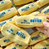 Palito de queso estilo bloque de construcción transfronterizo barra de mantequilla juguete antiestrés que no rebota y chirría controlado por sonido