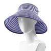 Chapéu de Verão para Mulheres, Chapéu de Praia com Proteção Solar, Chapéu de Sol para Exterior, Aba Larga, Dobrável, Chapéu de Palha com Topo Aberto, Aba Larga