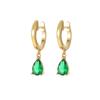 Brincos de Zircônia Gota de Água Estilo Nicho Popular Estilo Ins Joias DIY Luxo Acessível Brincos High-End Brincos de Aço Inoxidável