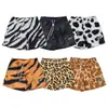 Pantalones Casuales Nuevos de Verano para Adolescentes, Shorts Deportivos Sueltos de Cintura Media, Shorts Finos Versátiles Transpirables con Estampado de Leopardo Modernos