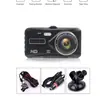 Grabadora de conducción de aleación de zinc transfronteriza nueva, pantalla táctil IPS de doble lente 1080p de 4 pulgadas, cardvr para coche