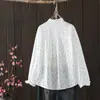 Colección Primavera 2026 Estilo Japonés Fresco Estampado de Lunares Bordado Cardigan Holgado para Mujer Camisa de Manga Larga Tendencia al por Mayor