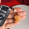 Llavero Colgante Zodiaco Cordero Sanyang Kaitai Sándalo Colgante para Llaves de Hombre y Mujer Colgante de Cadena para Teléfono Móvil