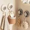 Gancho de Ventosa para Baño, Sin Taladro, Gancho Adhesivo de Carga Fuerte, Sin Marcas, para Ropa, Ganchos de Puerta, Uso en Cocina y Baño