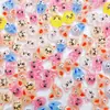 Acessórios populares de nail art da série de animais pequenos gelo-claro, pintinhos de desenho animado, ursos, coelhos, decorações de resina para unhas e capas de celular