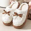 Pantuflas de Algodón para Uso en Casa, Zapatos Gruesos de Algodón de Invierno, Estilo Pareja Antideslizante, Pantuflas Antideslizantes de Invierno para Hombres y Mujeres, Pantuflas de Casa para Hombres, Pantuflas para Mujeres