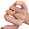 Impresionante anillo de diamantes vintage, diseño de nicho retro exquisito de lujo ligero con un toque de alta gama y artesanía intrincada