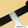 Banda Elástica Lisa Banda de Goma Ancha Engrosada Cinturilla Elástica Blanca Banda Elástica para Boca de Zapato Banda de Goma Plana Negra Dura Auxiliar