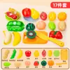 Juguete de Juego de Imitación Infantil Transfronterizo Frutas y Verduras Realistas Cortables Durian Descamable Desgarrable a Mano Manzana Grande