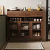 Nuevo aparador estrecho ultradelgado de 20 cm, armario de almacenamiento integrado para montar en la pared, vitrina de té, armario de almacenamiento para comedor y cocina