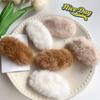 Pinza para el pelo de felpa para otoño e invierno, pinza bb para flequillo grande y pelo suelto de perro para hombre y mujer, pinza de núcleo de mango para la parte delantera de la cabeza, accesorio para el cabello dulce