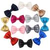 AliExpress Amazon Venta Caliente 3 Pulgadas Niña Niños Lunares Cuero Lazo Horquilla Accesorios para el Cabello de Bebé