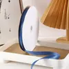 Cinta Azul Niebla Encriptada Lazo de Cinta Decoración de Flores Frescas de Fábrica de Cinta Jacquard Cinta de Poliéster Al por Mayor