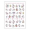 Nuevas pegatinas para uñas con relieve 5D de Hello Kitty, pegatinas tridimensionales para uñas, joyería al por mayor