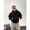 Sudadera con capucha Doberman de Empalme con Remaches de Nicho para Hombre, Sudadera con Capucha de Alta Gama Atractiva, Chaqueta Limpia para Pareja
