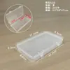 Caja de Plástico PP Rectangular Papelería Accesorios para Pesca Caja Organizadora Herramientas de Ferretería Piezas Caja de Almacenamiento Transparente Caja de PP