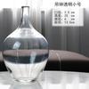 Vaso de vidro simples estilo nórdico, grande barriga, relógio suspenso estilo japonês, cavalo bêbado, arranjo de flores de madeira, hidropônico, transparente, vaso decorativo para captação de água