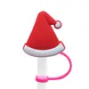 Tampa de palito de Natal personalizada transfronteiriça, capa de palito removível de silicone macio de desenho animado, plugue à prova de poeira, tampa de palito de silicone