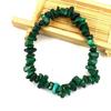 Cristal Natural Grava Colorida Irregular DIY Hecho a Mano Elástico Pulsera de Cuentas Cadena Simple para Mujer