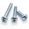 Tornillos Galvanizados de Alta Resistencia Cabeza Redonda Phillips Grado 8.8, Pernos Galvanizados Azules y Blancos Cabeza de Pan Tail Plana, Estándar Nacional M2M3M4-M6M8