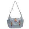 Bolsa jeans feminina por atacado 2024 nova moda popular bolsa de ombro grande capacidade bolsa mensageiro casual bolsa crossbody