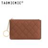 Lingge Simple Monedero Creativo para Mujer Mini Llavero Bolsa Pequeña Linda con Estuche para Tarjeta de Acceso