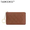 Monedero Creativo de Rombo Europeo y Americano para Mujer, Mini Bolso Lindo Pequeño con Portatarjetas de Control de Acceso