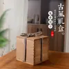 Caja de Regalo para Juego de Té Estilo Japonés, Caja de Embalaje para Tetera de Arcilla Púrpura, Caja para Tazas de Té, Caja de Madera de Paulownia, Jarrón de Porcelana, Caja de Porcelana Vacía, Personalizable