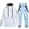 Nuevo traje de esquí de snowboard para hombres y mujeres, traje de invierno cálido y grueso, traje de esquí de estilo coreano, traje doble