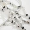 Ágata cabello Cristal piedra natural grava hecho a mano DIY pulsera joyería collar agujero irregular cuentas sueltas accesorios