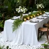 Mantel con Acabado de Alta Gama, Ambiente Blanco Estilo Francés, Rectangular, Impermeable, Adecuado para Conferencias y Uso en Hoteles, y para Sesiones de Fotos