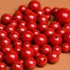 Mineral Crudo Al Por Mayor Cinabrio Cuentas Sueltas Alto Contenido Rojo Imperial Arena Redondas Cuentas Material para Tejer a Mano DIY Autenticidad Garantizada