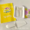 Set de Cubiertos para Pastel de Cumpleaños, Plato de Pulpa de Papel Espesa con Cuchillo y Tenedor, Set Combinado Desechable Espeso, Plato de Cena, Plato para Velas