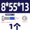 Tornillos de Acero Inoxidable 304 de Cabeza Baja Antiaflojamiento y Antichoque para Pegamento, Cabeza Delgada, Pegamento Azul Interno Torx M2M3-M8