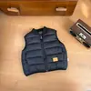 Chaleco de Invierno con Parches para Bebé Ropa Exterior Ligero 2026 Invierno Nuevo Color Sólido Versátil Chaleco de Plumas Superior