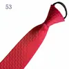 Venta al por mayor del fabricante Corbatas Rojas con Cremallera para Hombres y Mujeres, Vestimenta Formal de Negocios para Novio, Boda Estilo Coreano Corbata Rayada Perezosa Sin Corbata