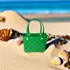 Bolsa de Praia Eva com Furo Satchel Impermeável Bolsa de Viagem Feminina Lavável Adequada para Esportes Mercado Piscina Versátil