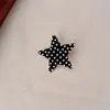Grampo de Cabelo Estilo Coreano com Bolinhas e Estrela de Cinco Pontas Grampo de Cabelo Doce de Estrela para Meninas Franja Lateral Presilha Bico de Pato Acessórios de Cabelo Atacado