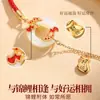 Pulsera de Cuerda Roja Koi Buena Suerte para Mujer Lujo Ligero Gama Alta Estilo Caliente Estilo Chino Hebilla de Paz de Jade Hetian Pulsera de Cuentas de Transferencia