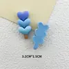 Acessórios de Resina Coração Degradê Fio DIY Cola de Creme Adesivos para Capa de Celular Acessórios de Cabelo Material para Copo d'Água Pacote Atacado