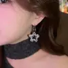 Pendientes de Estrella Hueca de Circonita Super Brillantes para Mujer 2025 Nuevos Pendientes de Diseño de Nicho con un Toque de Lujo Ligero