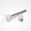 Uña de Lengua de Titanio F136 Jelly Aurora Aobao Barra Recta Puente de Doble Oreja Aleación de Titanio G23 Joyería para Perforación Uña de Hueso de Oreja