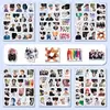 300 Modelos 100 Adesivos Adesivos de Animais Celebridade da Internet Preto e Branco Anime Japonês Bidimensional Eva Caderno Criativo Adesivos Planos