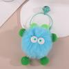 Popular Lindo Colgante Pequeño de Briqueta Hecho a Mano Colorido Dibujo Animado Conejo Rex Peluche Llavero para Coche Accesorios para Bolsos Venta al por Mayor