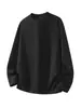 Camiseta Básica de Manga Larga de Color Puro para Otoño e Invierno 2025 para Hombres y Mujeres Estilo Hong Kong Holgada Casual Tendencia Top