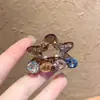 2026 Nuevo Clip Pequeño Sencillo de Diamantes Brillantes para Peinado Semirecogido en la Parte Trasera de la Cabeza, Pinza de Princesa para el Flequillo, Accesorio para el Cabello