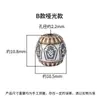 Plata Esterlina S925 Cobre Incrustado Mantra de Seis Sílabas Tibetano Patrón de Loto Cuentas Superiores para Pulsera DIY Cuentas para Cintura Cuentas Espaciadoras para Collar Accesorios