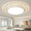 Lámpara de Techo de Cristal de Lujo 2026 Nuevo Modelo Sala de Estar Luz Grande Simple Moderna Tamaño Grande LED Redonda Luminaria para Sala de Estar