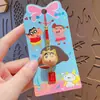 Chaveiro Autêntico Desenho Animado Shin-Chan Série Qingyinling Pingente de Bolsa Fofo Chaveiro de Carro Pequeno Presente