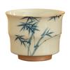 Mesa de Gelo Cor Sob Esmalte Pintado à Mão Orquídea Bambu Xícara de Chá Doméstica Cerâmica Novo Estilo Chinês Xícara de Degustação de Chá Xícara Pessoal do Mestre Copo Único
